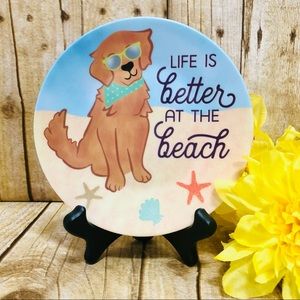 “Beach Dogs” (Set of 4 Tidbit Plates)